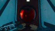 Swimming through the red tunnel in the mission, "Emergence," in Black Ops 6 (Image via Activision)